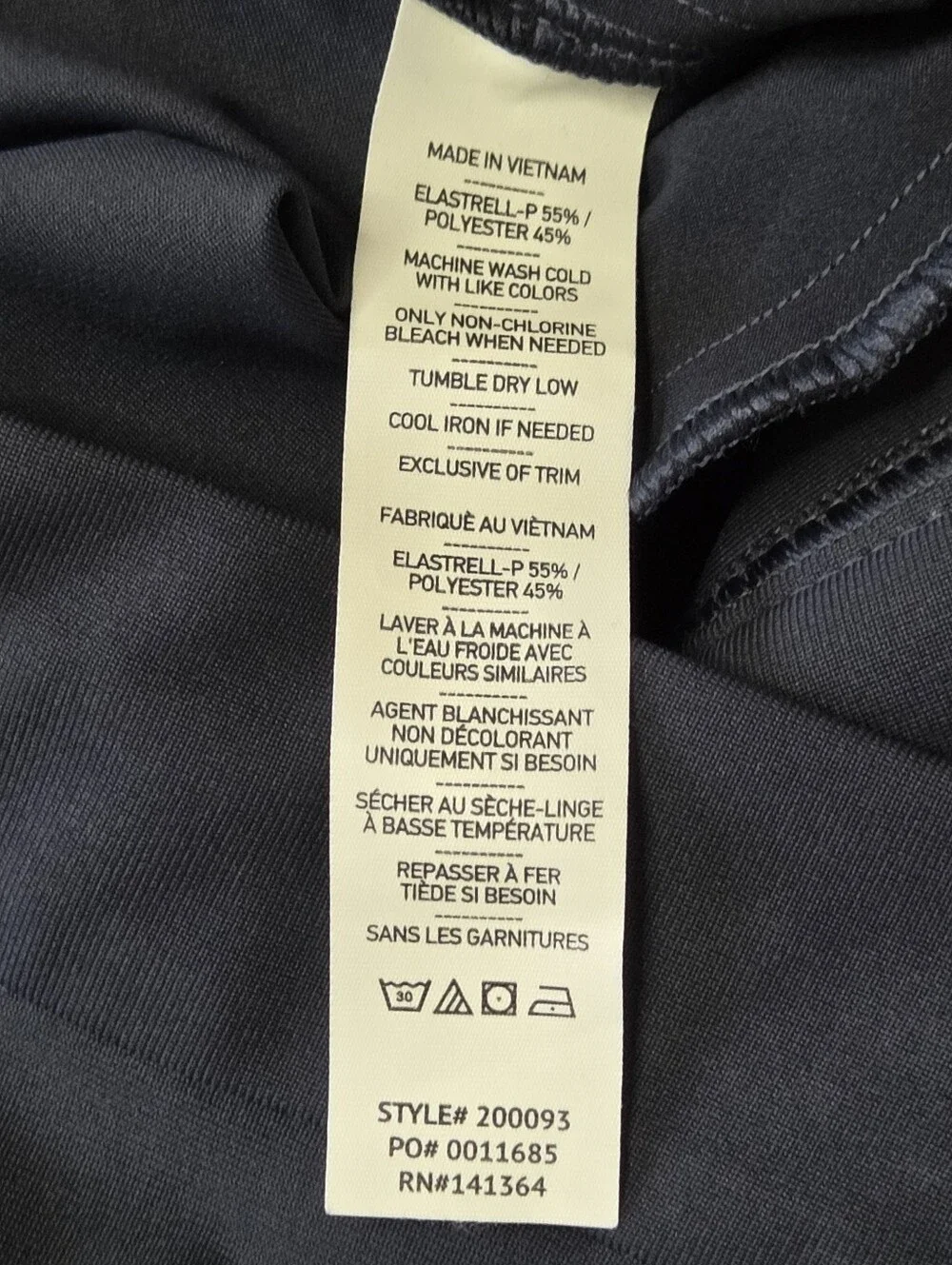 RHONE Commuter Pleated Trouser Pants Navy Blue Size 12 NWT